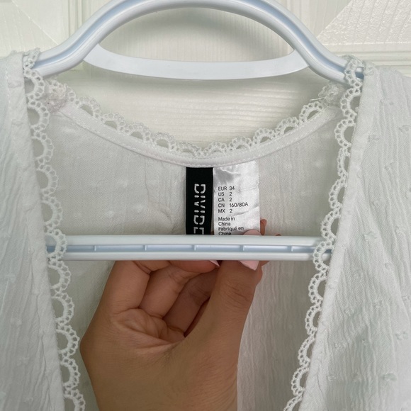 White tie peplum top - Picture 4 of 5